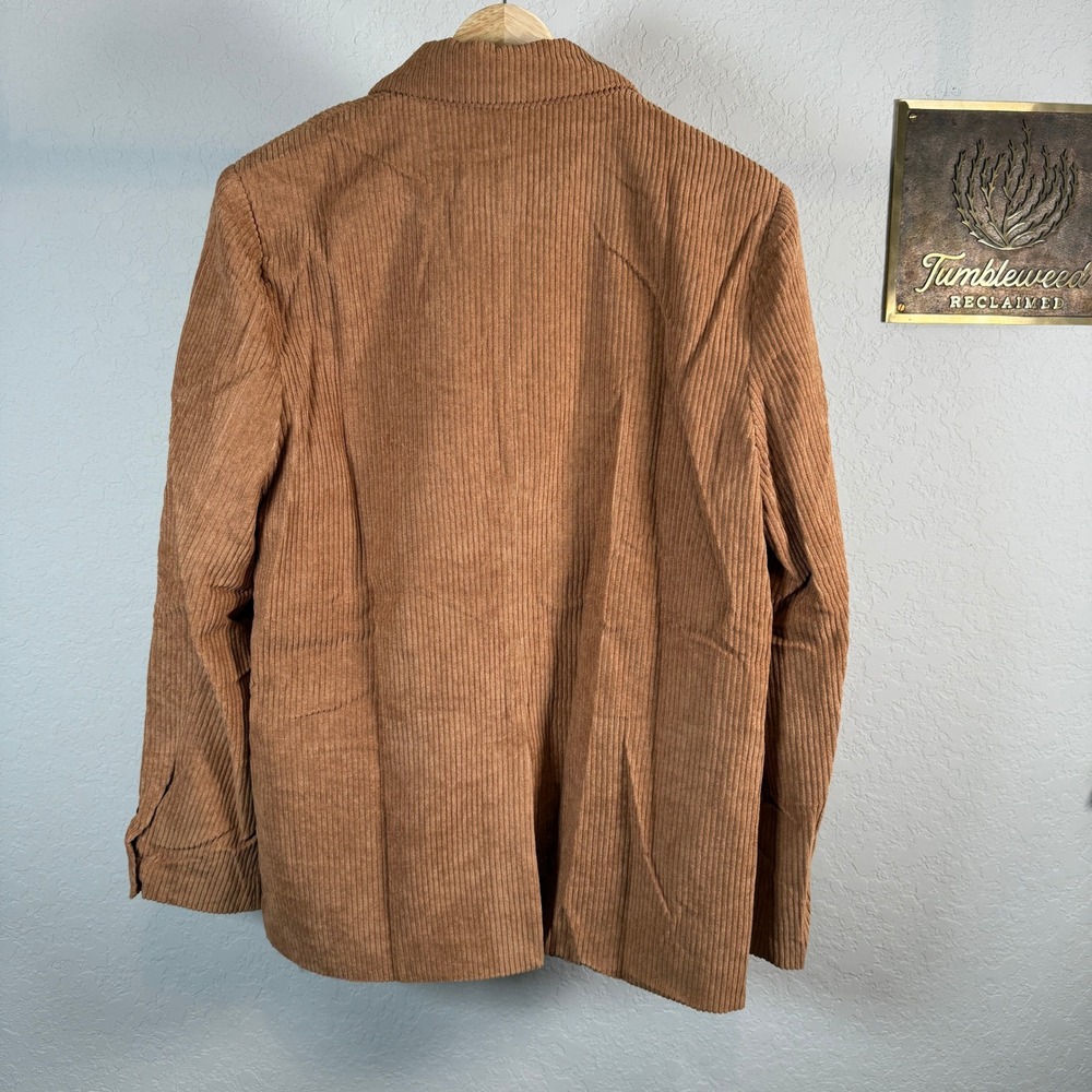 Promesa Corduroy Blazer Tan‎ Button Front Women's Size Small - Picture 7 of 8